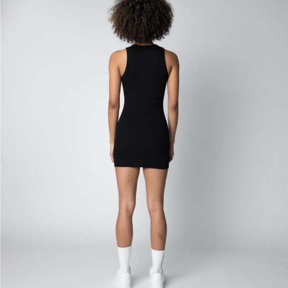Talentless Ribbed High Neck Contour Dress - Picture 2 of 4